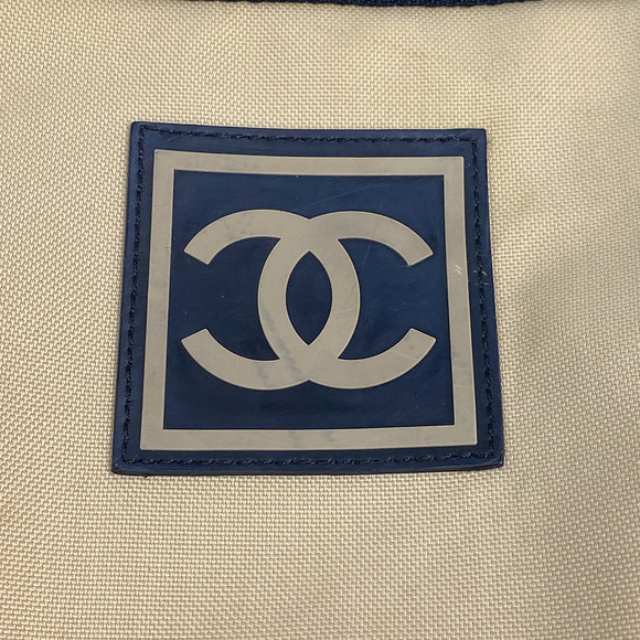 CHANEL Sportsline Nylon Shoulder Bag Beige - Picture 4 of 10